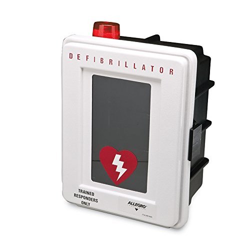 Allegro Industries 4400-DS Plastic Defibrillator Wall Case with Alarm & Strobe - Emergency Medical Equipment for Hospitals, Clinics & Public Safety Use