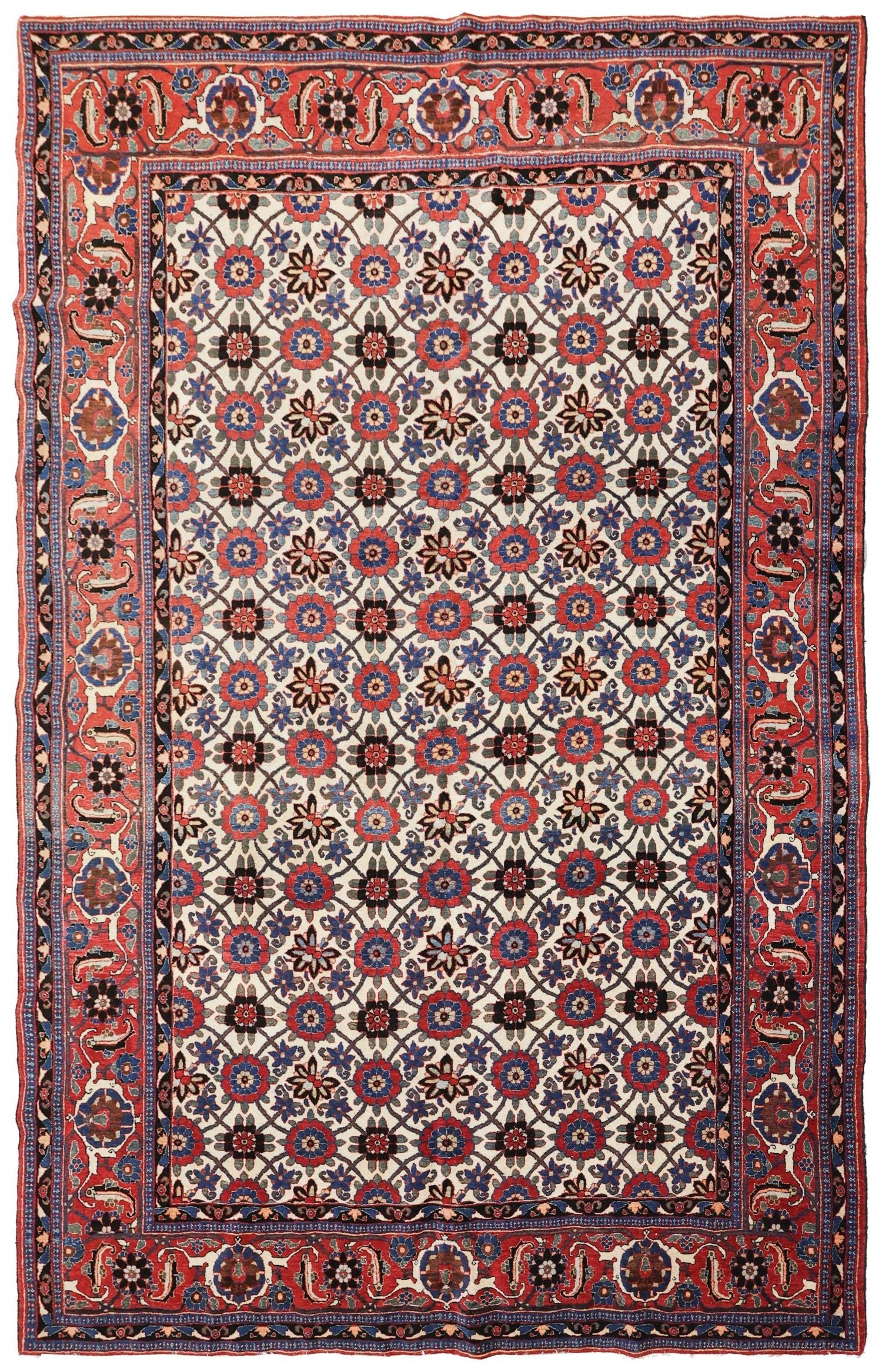 Antique Veramin Handwoven Traditional Persian Rug - J75907 - Perfect for Living Room, Bedroom & Home Decor