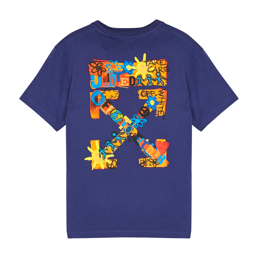 Kids Off White Together T-Shirt - Soft Cotton Graphic Tee for Boys & Girls - Perfect for School, Playdates & Family Outings