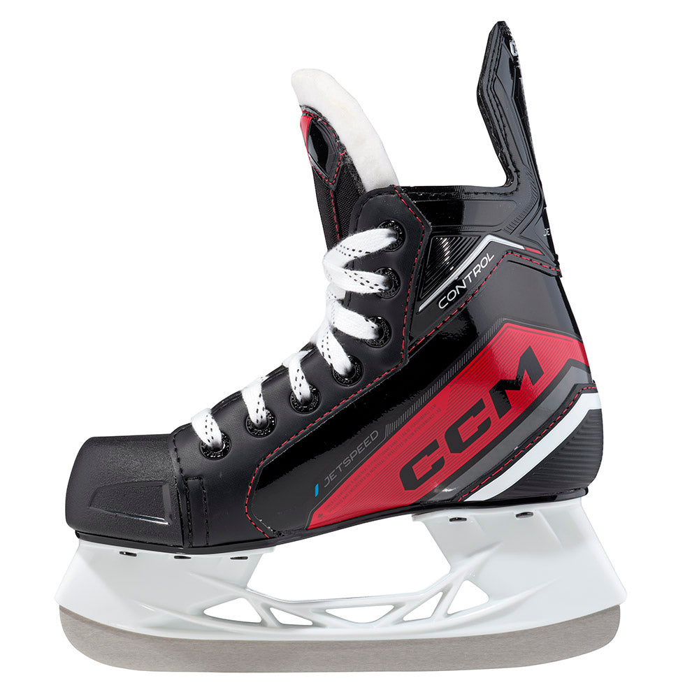 CCM Jetspeed Control 2023 Youth Ice Hockey Skates - Lightweight Performance Skates for Kids - Perfect for Ice Hockey Training & Games