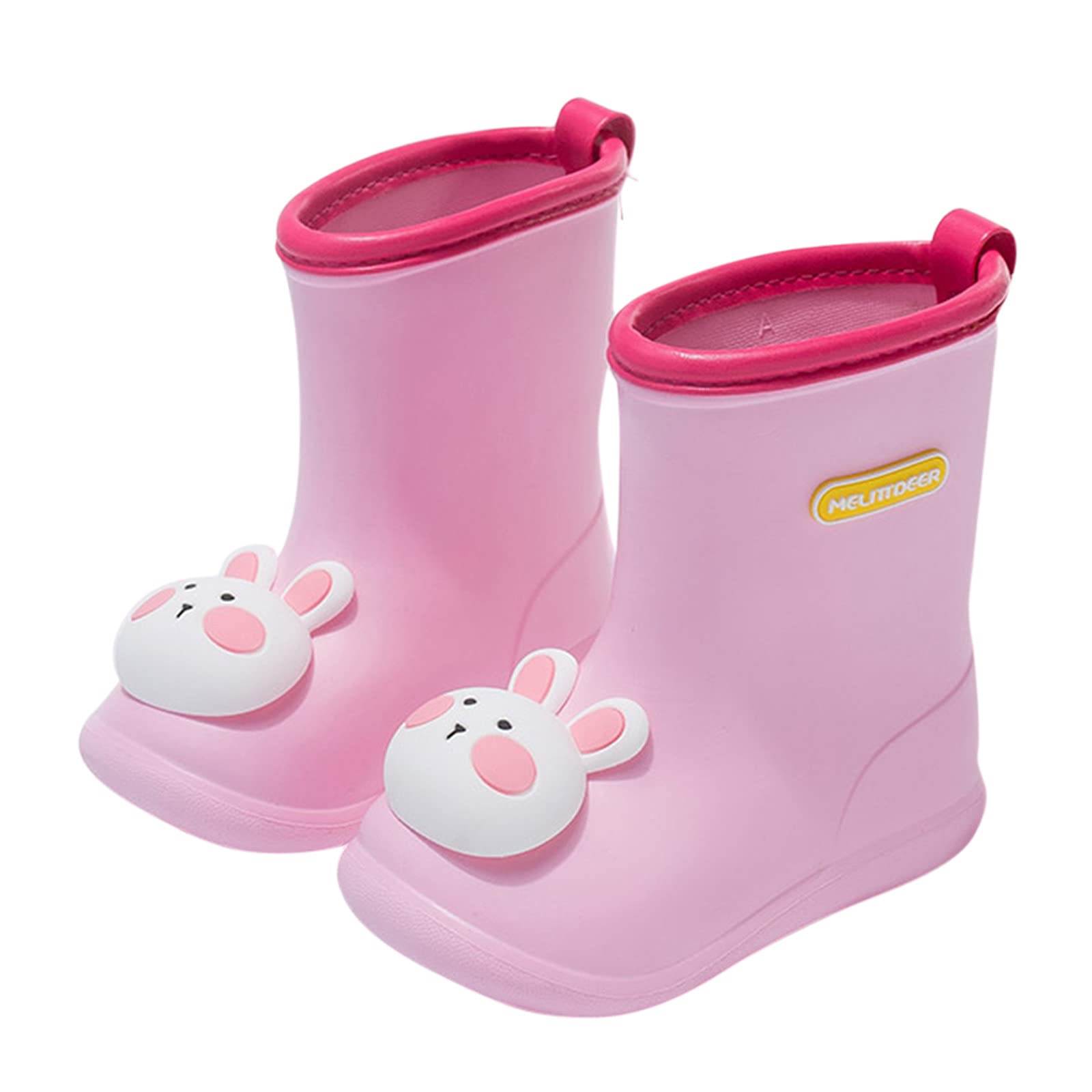 **AITSAON Kids Waterproof Rain Boots for Toddler Boys & Girls - Non-Slip Lightweight PVC Shoes for Outdoor Play, Puddles & Rainy Day Adventures**
