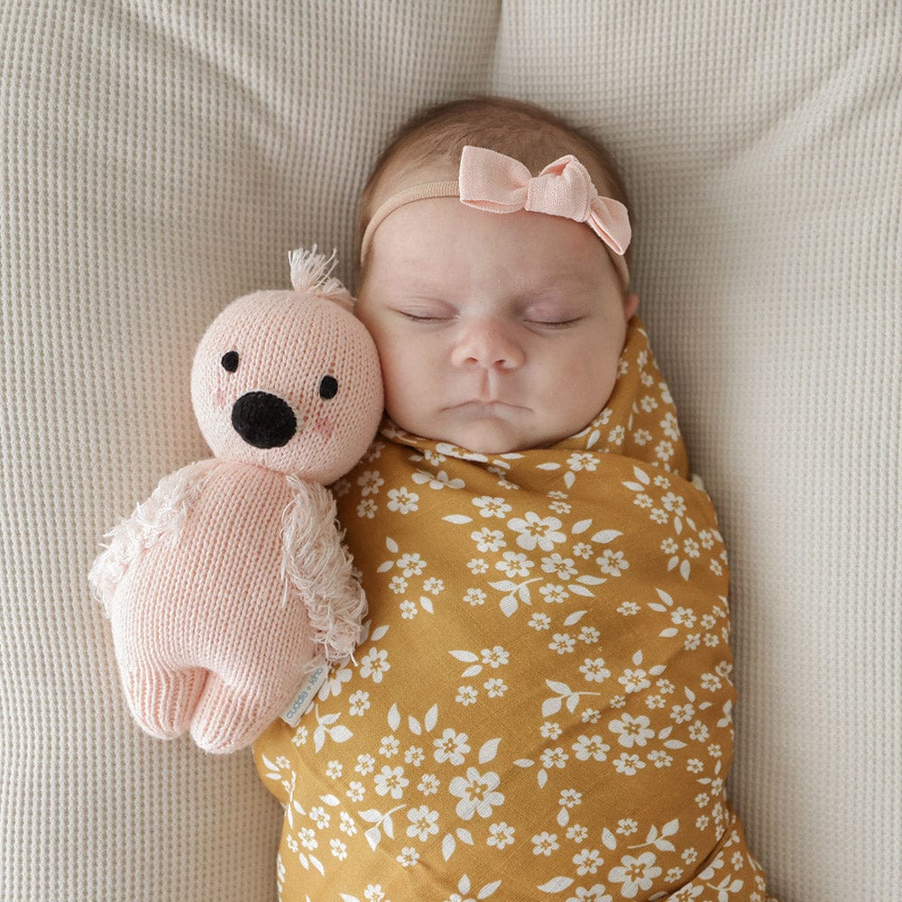 Cuddle+Kind Baby Flamingo Plush Toy - Soft & Huggable Stuffed Animal for Kids, Perfect for Cuddling, Gifts, and Nursery Decor | Ideal for Bedtime, Playtime, and Travel Comfort