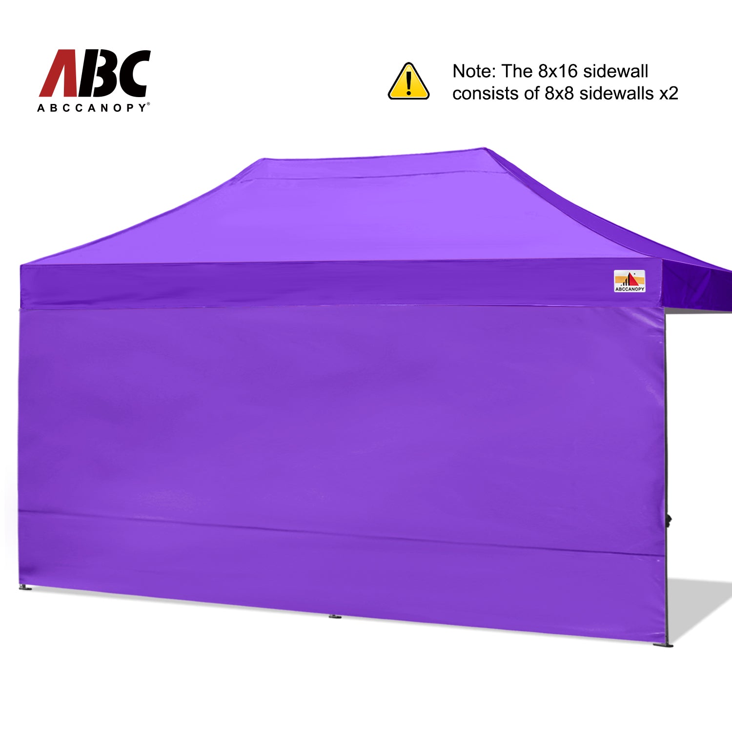 ABCCANOPY Horizontal Velcro Sidewall for 8x8/8x12/8x16 Canopy Tent - Waterproof Outdoor Party Shelter with Easy Installation - Perfect for Camping, Picnics, and Backyard Events
