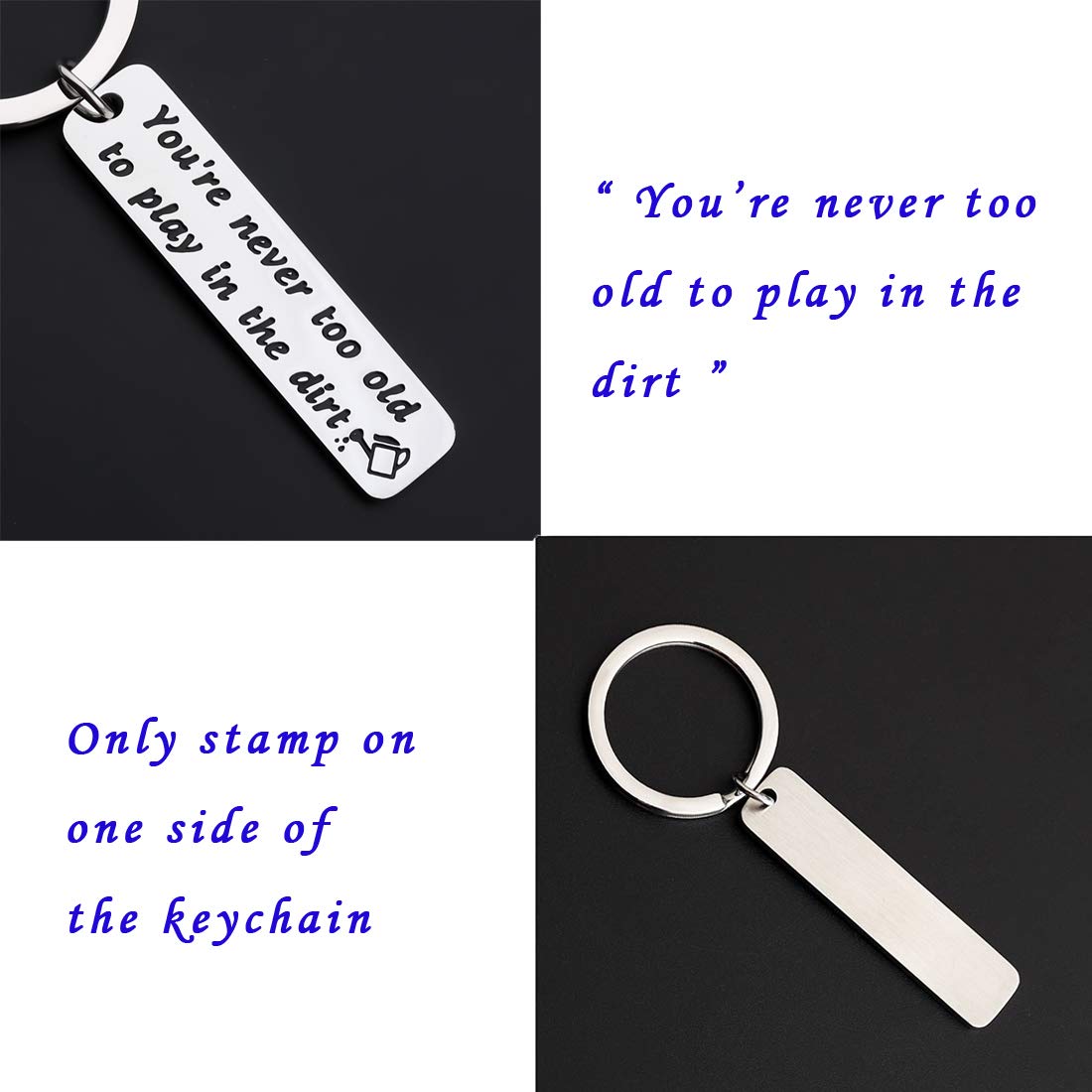 Gardening Keychain Gift for Plant Lovers - Florist Jewelry for Gardeners
