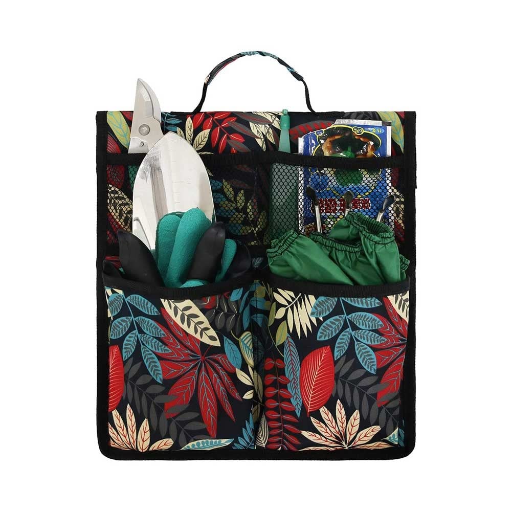 ZHENGCHI Garden Tool Bag - Durable Oxford Cloth Organizer for Gardening & Yard Work (Red) - Perfect for Outdoor Storage