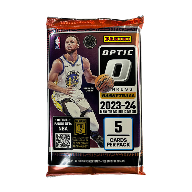 2023-24 Panini Donruss Optic NBA Basketball Hobby Pack - 5 Cards per Pack | Collectible Trading Cards for Basketball Fans & Card Collectors | Perfect for Trading, Collecting, and Displaying