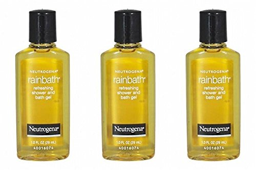 Neutrogena Rainbath Refreshing Shower & Bath Gel - Travel Size 1 Oz (Pack of 3) | Moisturizing Body Wash for Dry Skin | Perfect for Gym, Travel & Daily Use