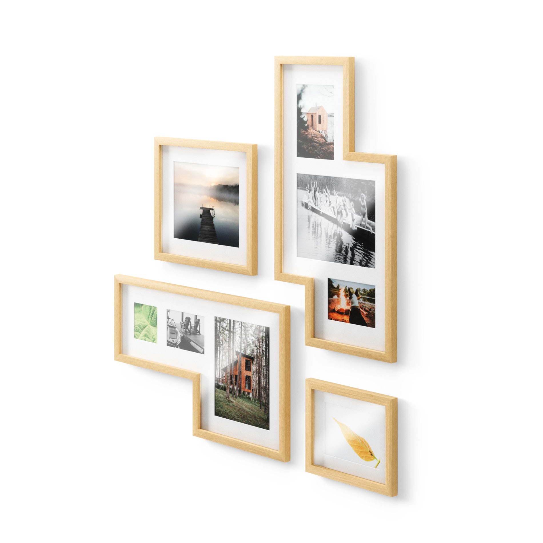 Mingle Wall Picture Frames Set of 4 - 8x10 10x12 Inches Black Gallery Frames for Home Decor, Living Room, Bedroom & Office Wall Art Display