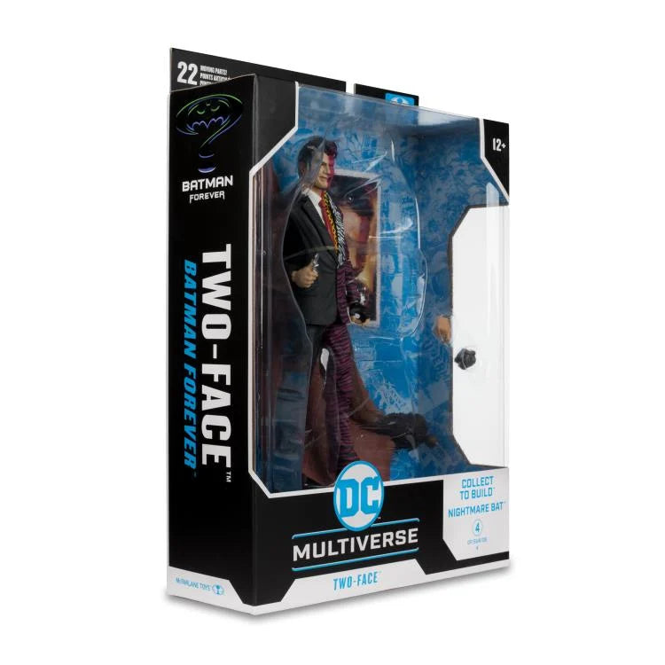 Batman Forever DC Multiverse Two Face Action Figure - Collectible Buildable Nightmare Bat - Perfect for DC Fans, Collectors & Display - Great for Home Decor, Office Display & Comic Conventions