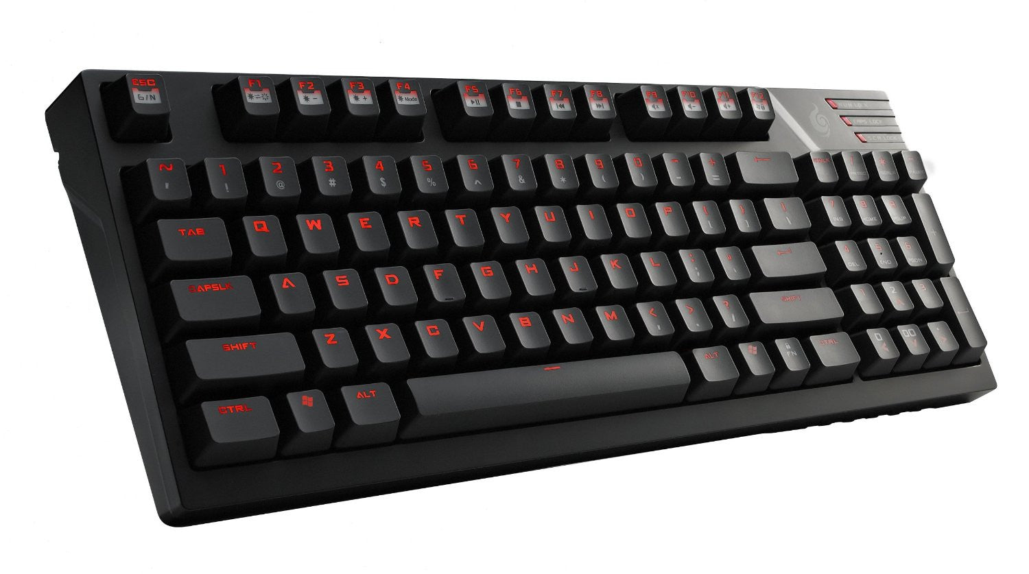 CM Storm QuickFire TK Mechanical Gaming Keyboard with Cherry MX Red Switches & Red LED Backlighting - Perfect for Competitive Gaming & Typing