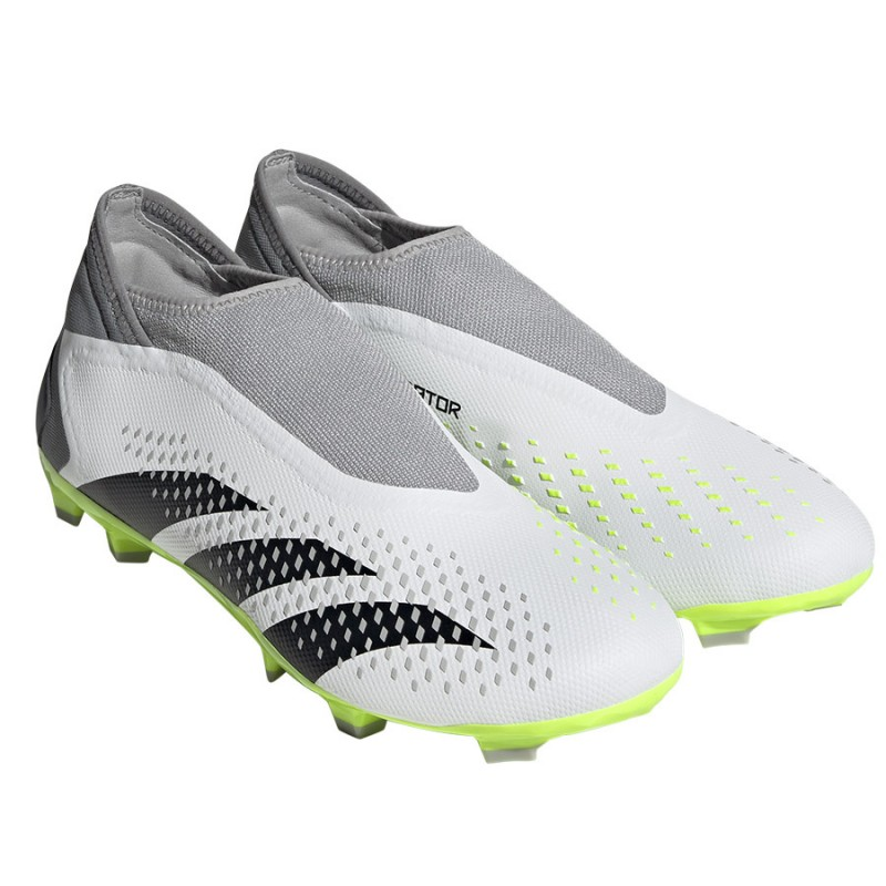 Adidas Predator Accuracy.3 Laceless FG Soccer Cleats - Lightweight Football Shoes for Men, Firm Ground (FG) - Perfect for Training & Matches on Natural Grass Fields