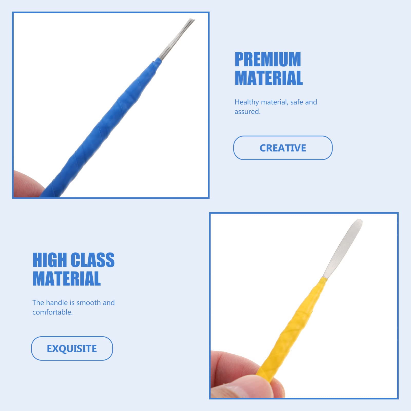 SEWACC 3-Piece Clay Sculpting Tools Kit - Polymer Clay Carving Tools for Pottery, Modeling & Ceramics - Perfect for Artists, DIY Crafts & Sculpture Projects
