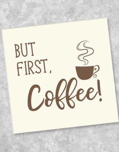 Premium Coffee Cup Beverage Napkins - 44 Count, Absorbent & Soft for Hot & Cold Drinks - Perfect for Coffee Shops, Offices & Home Use