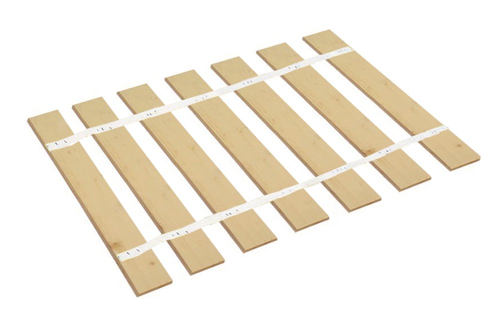 Premium U.S. Made Adjustable Youth Bed Slats with White Support Straps - 28.5