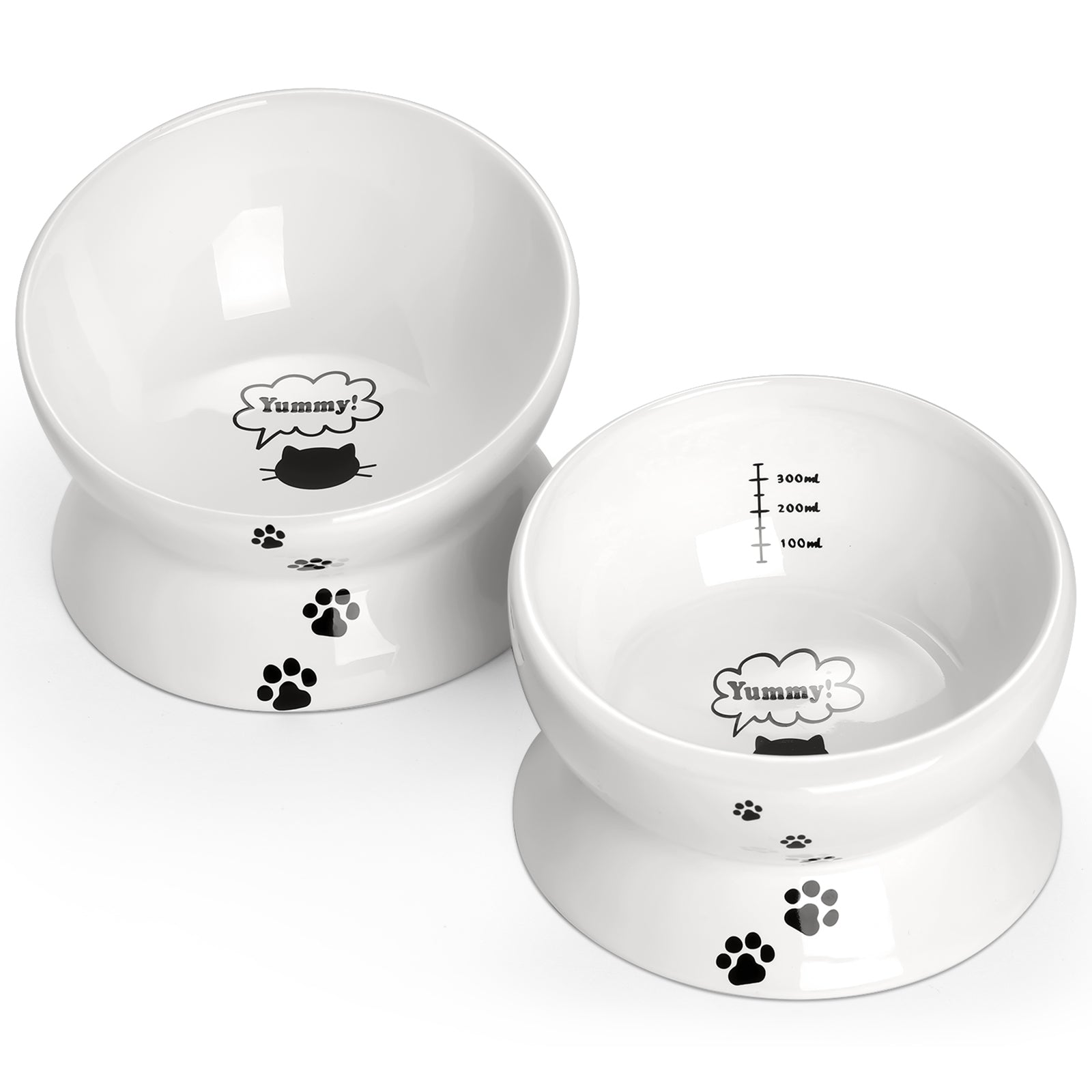 Premium White Flat Bowls - Set of 4 Durable Porcelain Dinner Bowls for Soup, Salad, Cereal & Dessert - Elegant Tableware for Home, Restaurant & Party Use
