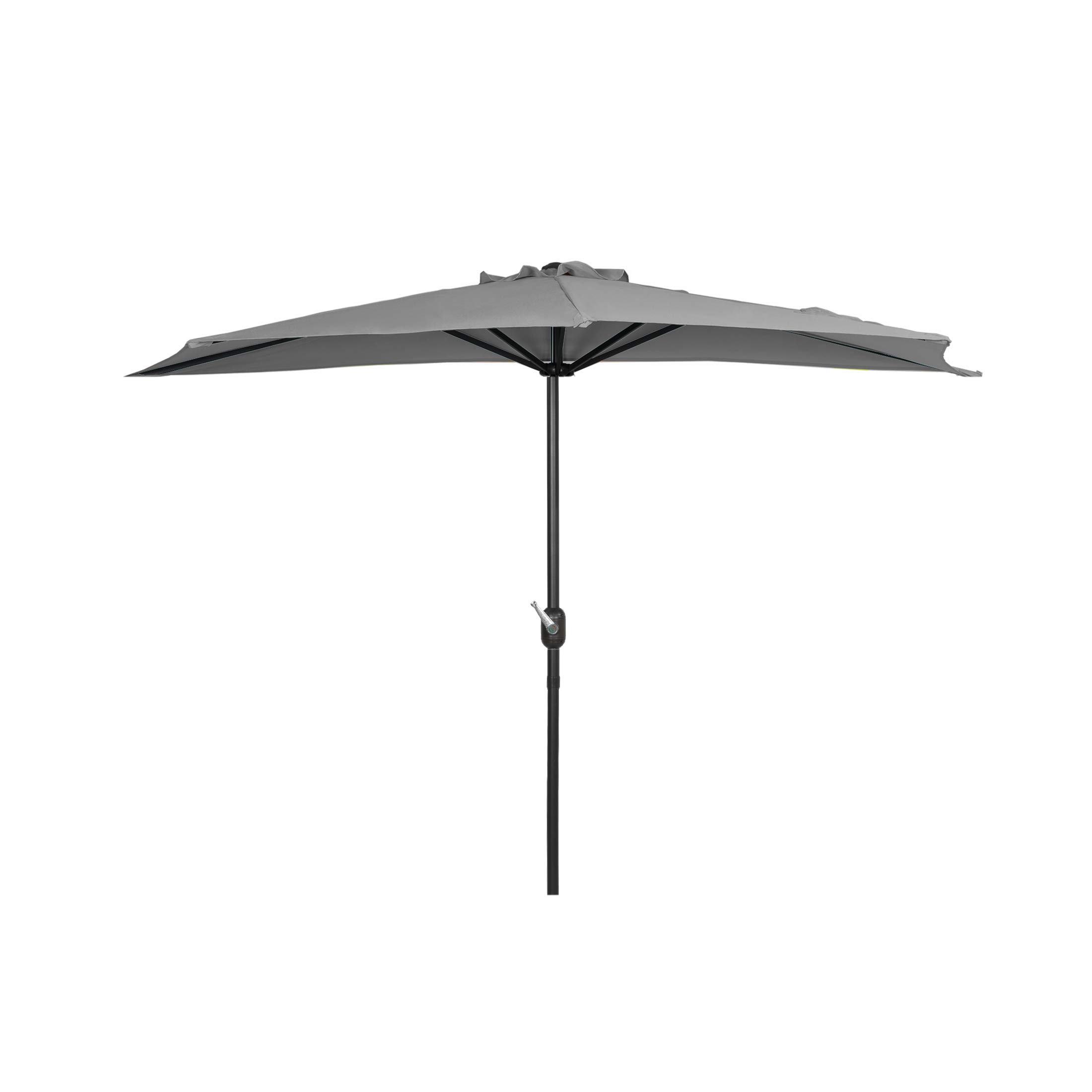 9 Ft Patio Umbrella for Outdoor - Half Market Umbrella with Crank Lift, UV Protection & Waterproof Canopy - Perfect for Garden, Poolside, Deck, and Balcony Use