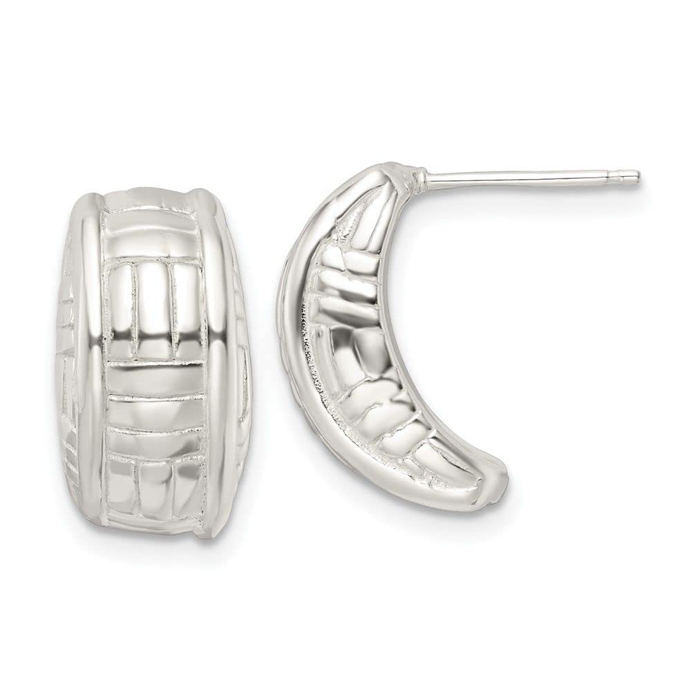 Sterling Silver Polished Jhoop Post Earrings for Women - Elegant Indian Traditional Jewelry for Parties, Weddings & Daily Wear
