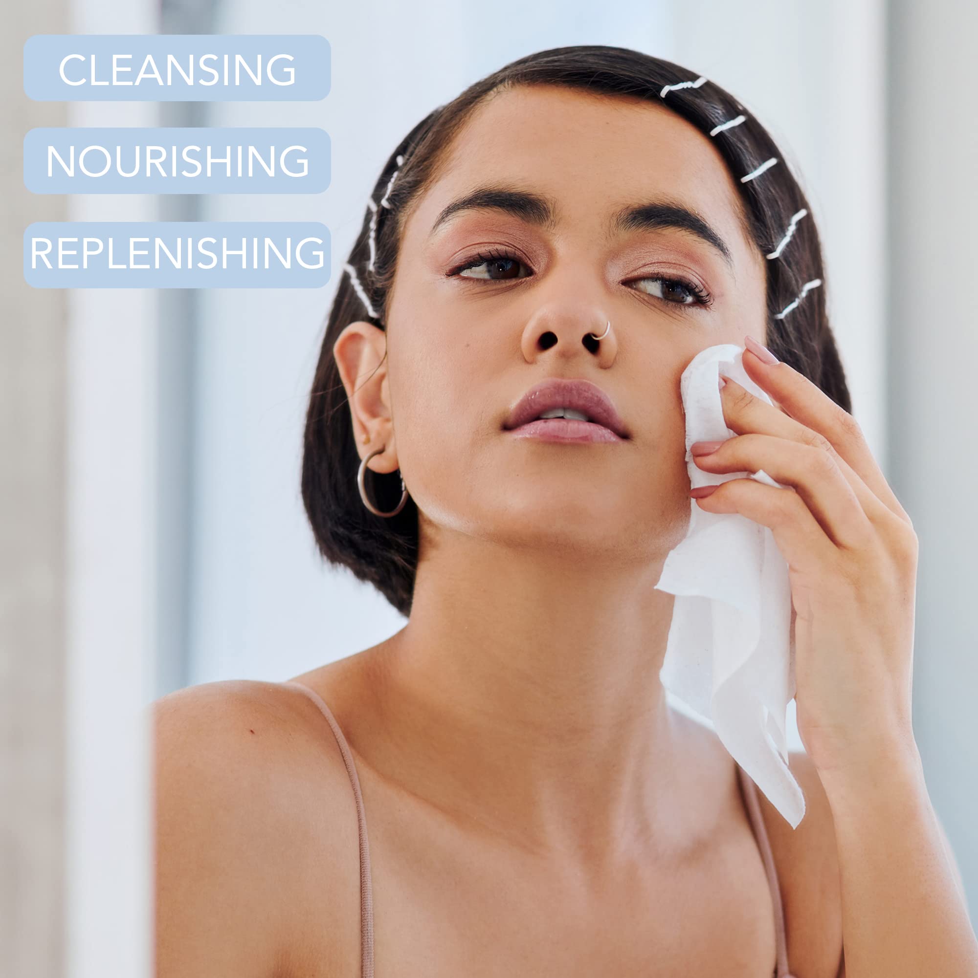 Dr. Wellness Gentle Cleansing Facial Wipes for Sensitive, Dry & Oily Skin - Micellar Water Makeup Remover Wipes (120 Count, Pack of 4) | Travel, Gym & Daily Skincare Routine