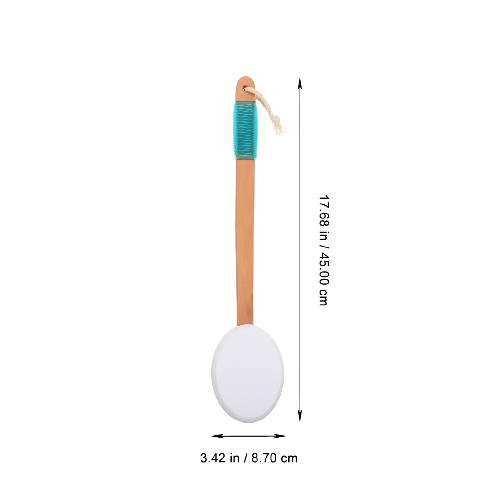 Beavorty Long Handle Bath Sponge Back Scrubber Brush - Exfoliating Body Wash Brush for Shower & Spa, Soft Skin Care Scrubber for Men & Women, Perfect for Deep Cleansing and Dead Skin Removal in Bathroom or Home Spa