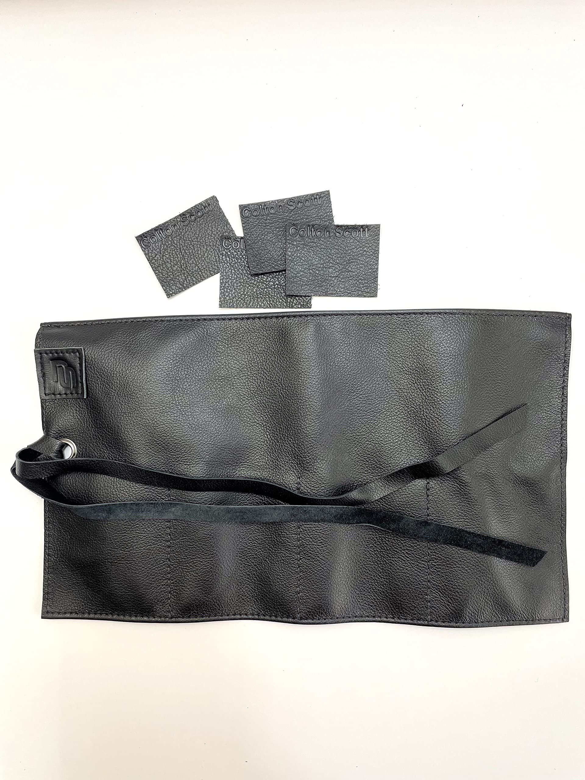 Premium Leather Travel Watch Roll Organizer - Handmade in USA with Genuine Italian Leather - Holds 4 Watches - Perfect Gift for Watch Enthusiasts - Ideal for Travel, Storage & Watch Collection Display (Black)