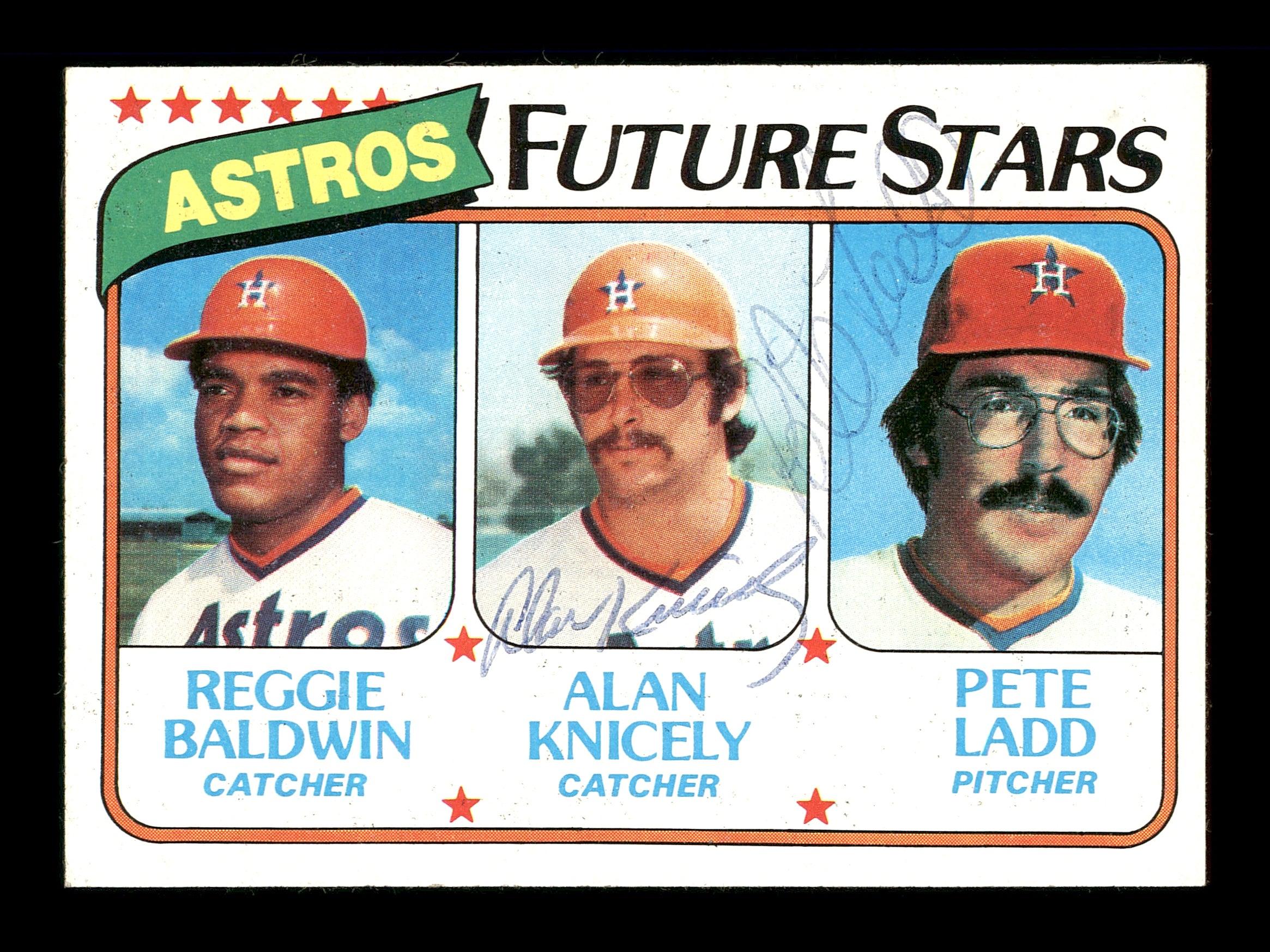 Alan Knicely & Pede Ladd Autographed 1980 Topps Rookie Card #678 Houston Astros - Signed Baseball Collectible for Fans & Memorabilia Enthusiasts - Perfect for Display, Gifts, and Sports Collections