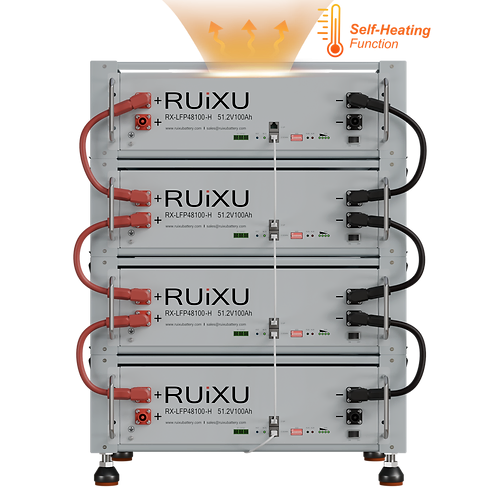 RUiXU Self Heating Server Rack Battery with Daisy Chain Technology - Heavy Duty Bracket Rack for Data Center & Network Equipment Storage