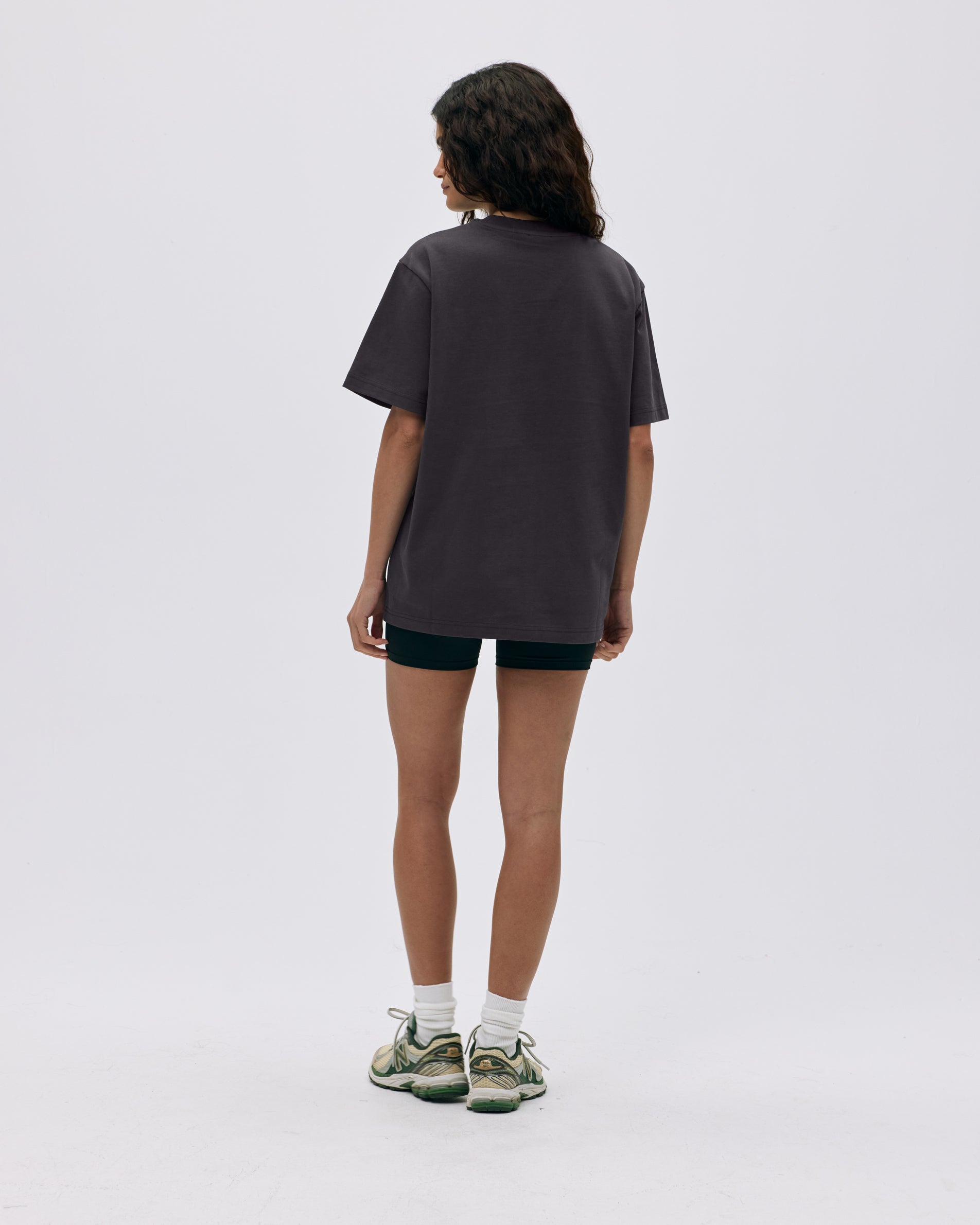 Oversized Varsity Short Sleeve T-Shirt for Women & Men - Soft Cotton Casual Tee in Coffee Bean/White - Perfect for Streetwear, Lounge & Everyday Outfits