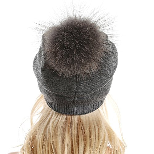 Luxury Cashmere Knit Wool Beanie for Men & Women - Soft Winter Warm Hat for Cold Weather - Perfect for Skiing, Hiking, and Outdoor Activities