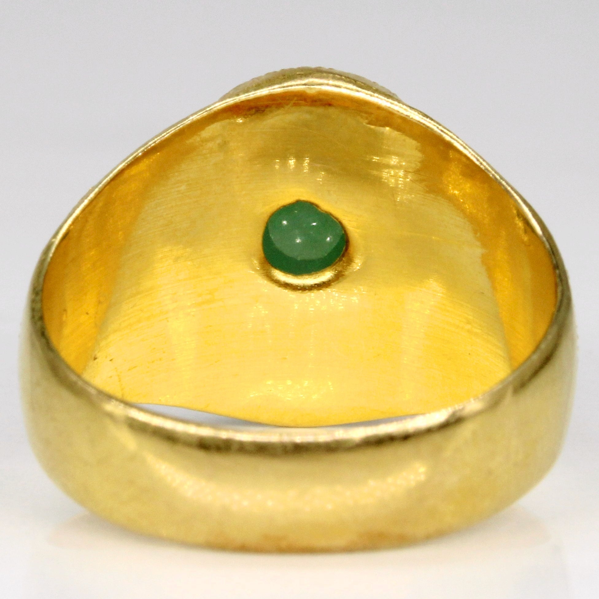4.60ct Natural Jadeite Cocktail Ring for Women - Size 8 | Elegant Green Gemstone Statement Ring for Parties, Weddings & Special Occasions