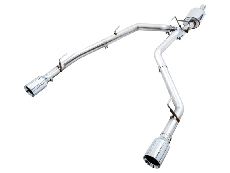 AWE 0FG Cat Back Exhaust System for Dodge Ram 5.7L Hemi 1500 (2009-2018) - Dual Rear Exit, Under Bumper Design with Polished Tips | Also Compatible with 2019+ Classic Models | Perfect for Performance Upgrades & Off-Road Adventures