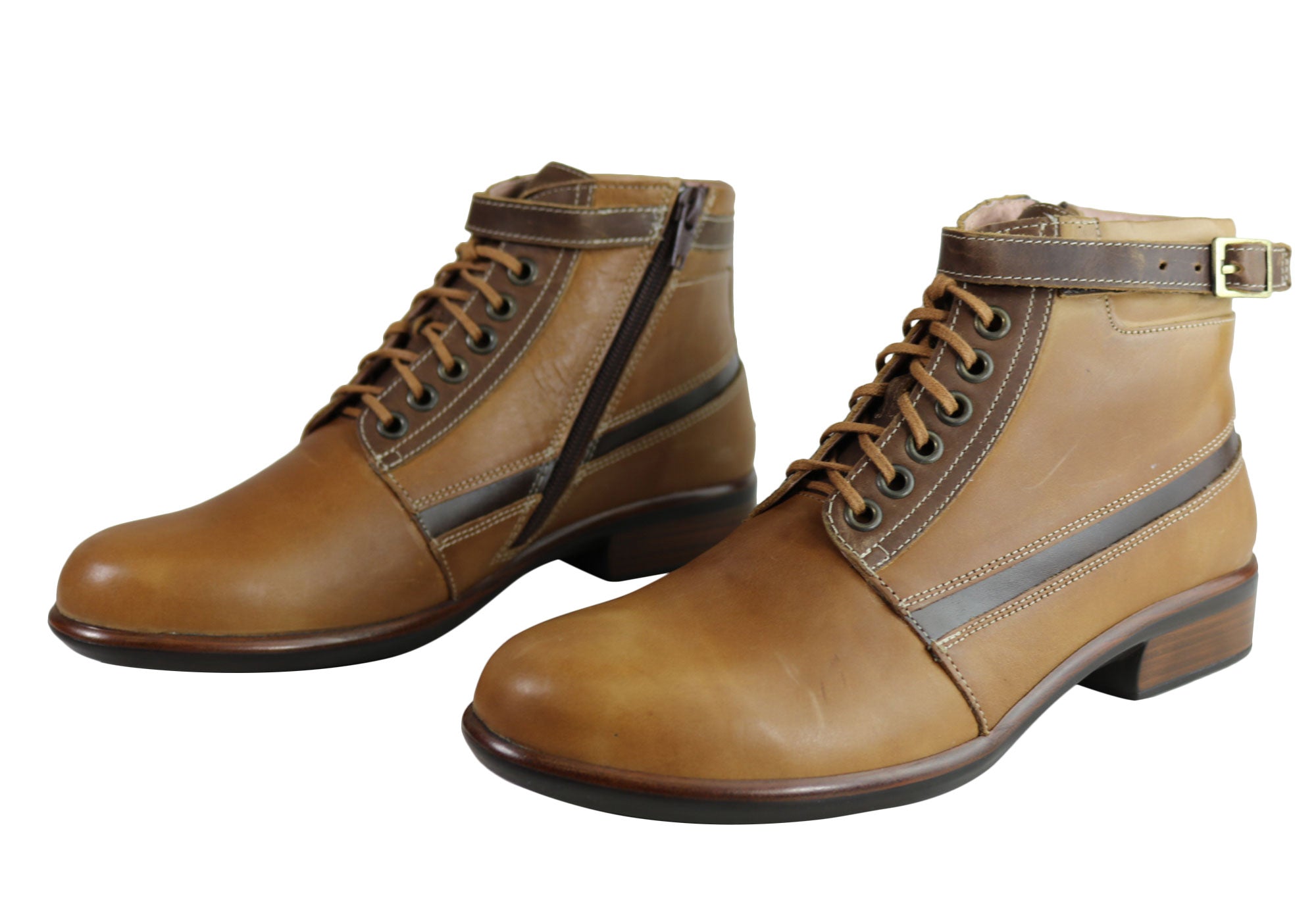 Naot Kona Women's Leather Comfortable Supportive Lace-Up Ankle Boots - Perfect for Walking, Travel & Everyday Wear