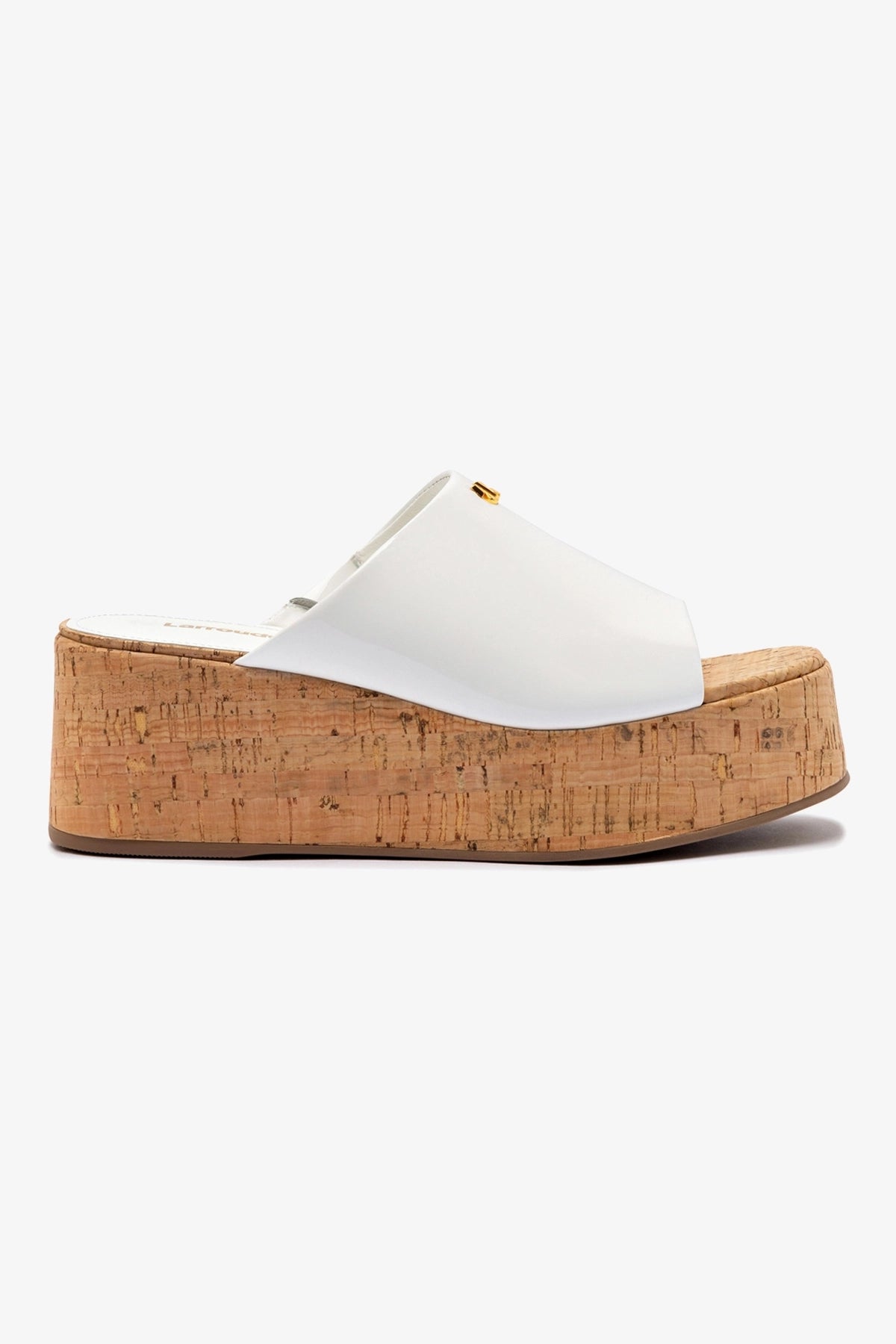 Charli Mule Women's White Patent Leather Shoes - Comfortable Slip-On Loafers for Office, Casual & Dressy Occasions