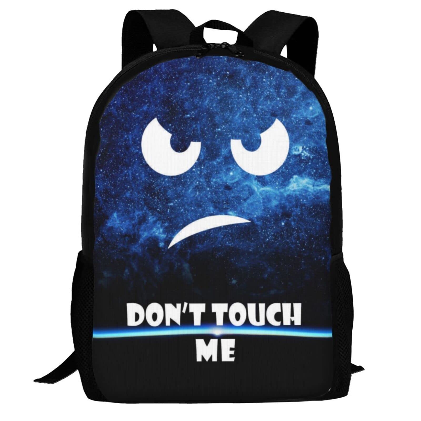 Don't Touch Me Cartoon Backpack - 17 Inch Large Capacity School Backpack for Students & Teens - Perfect for College, Travel, and Everyday Use