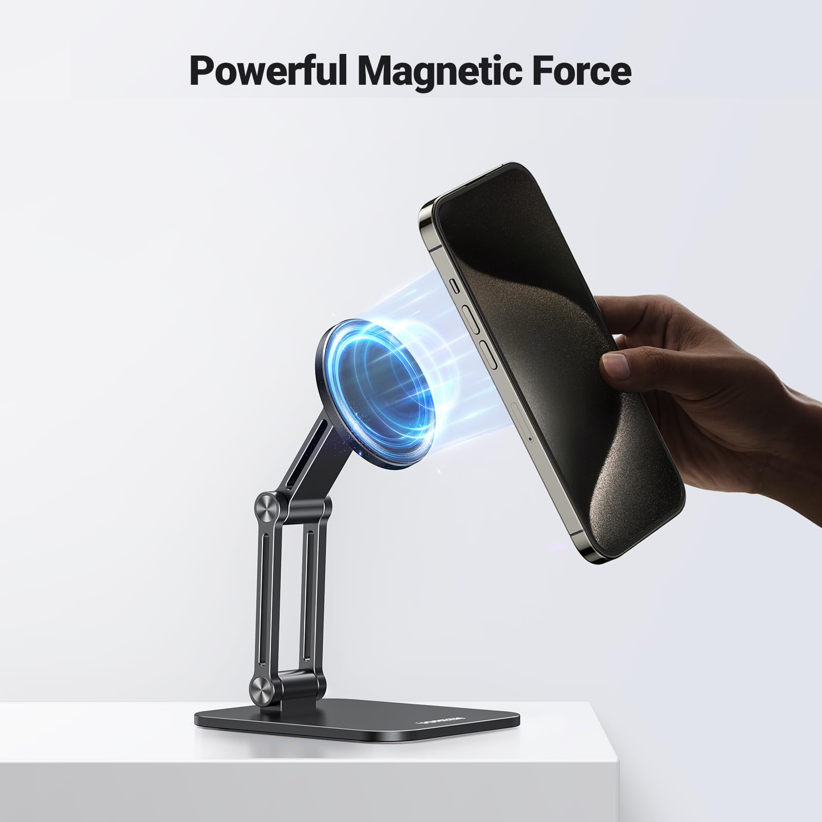 UGREEN Magnetic Phone Stand for iPhone 16/15/14 - Magsafe Holder for Desk & Car Use