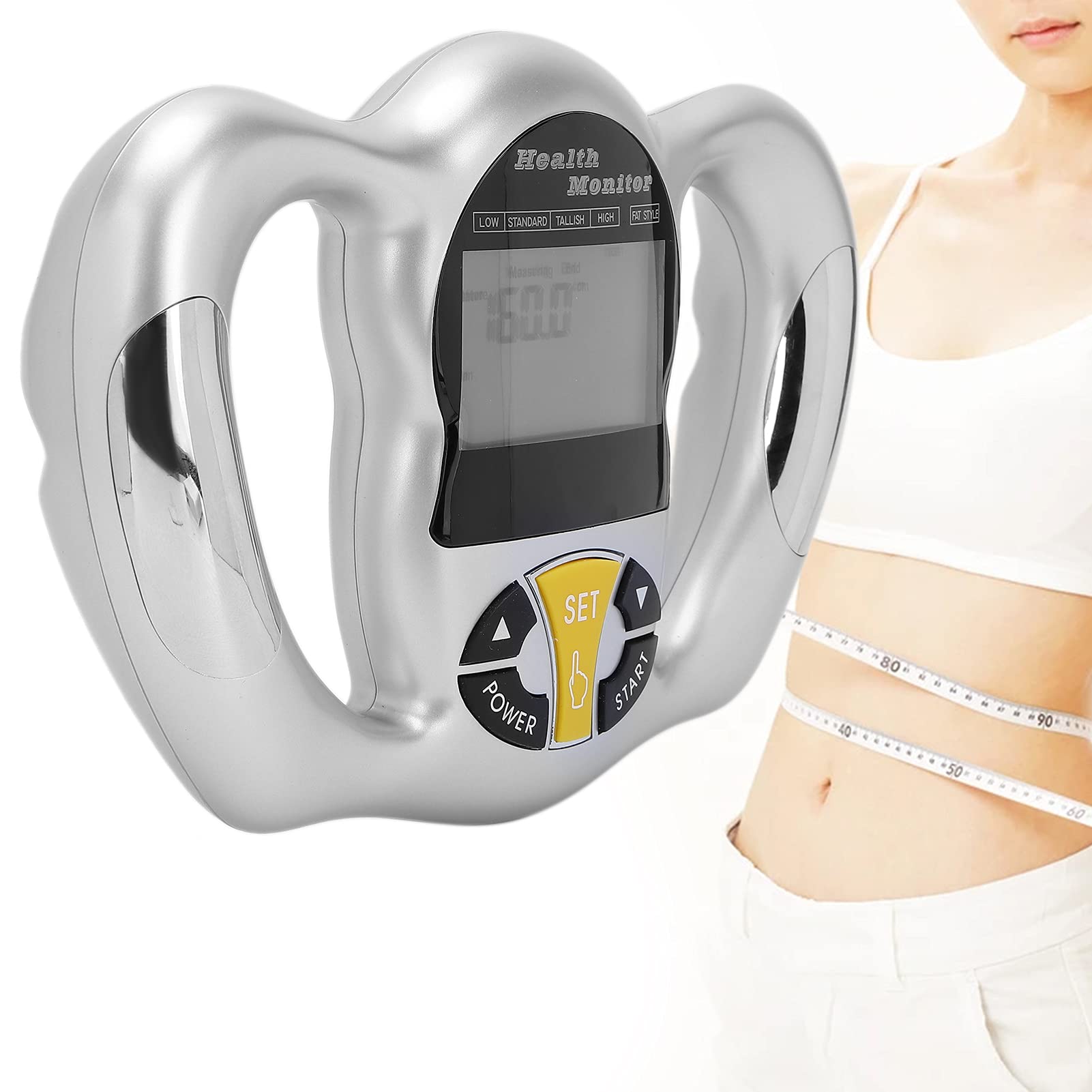 Smart Body Fat Scale - Handheld BMI Meter & Fat Analyzer for Weight Loss, Muscle Gain & Fitness Tracking | Home Gym & Health Monitoring Device