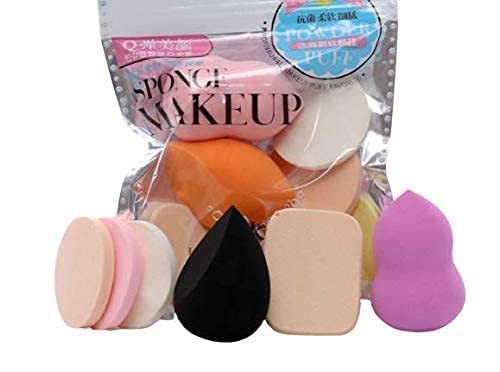 BELLAS 6-in-1 Makeup Sponge Beauty Blender Set for Women & Girls - 6 Pack Multicolor Cosmetic Sponges for Foundation, Concealer & Blending - Perfect for Daily Makeup & Professional Use