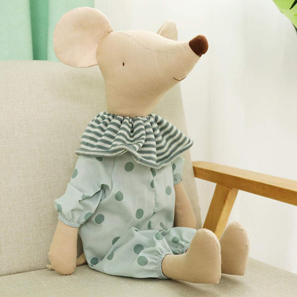45cm Cute Baby Mouse Plush Toy with Clothes - Soft Stuffed Animal Doll for Kids, Perfect Birthday Gift for Boys & Girls | Great for Cuddling, Nursery Decor, and Imaginative Play