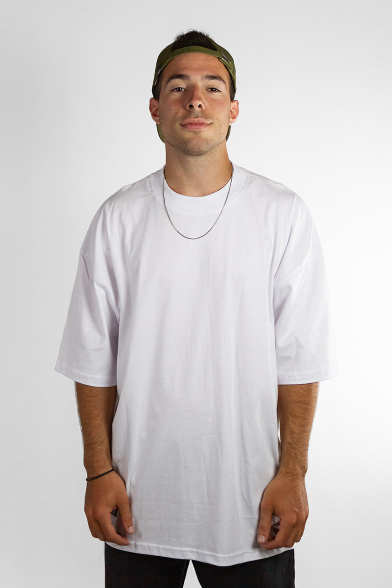 Gothic White T-Shirt for Men - Ocn H Gothic Style Cotton Tee - Perfect for Casual Wear, Concerts, and Gothic Fashion Outfits