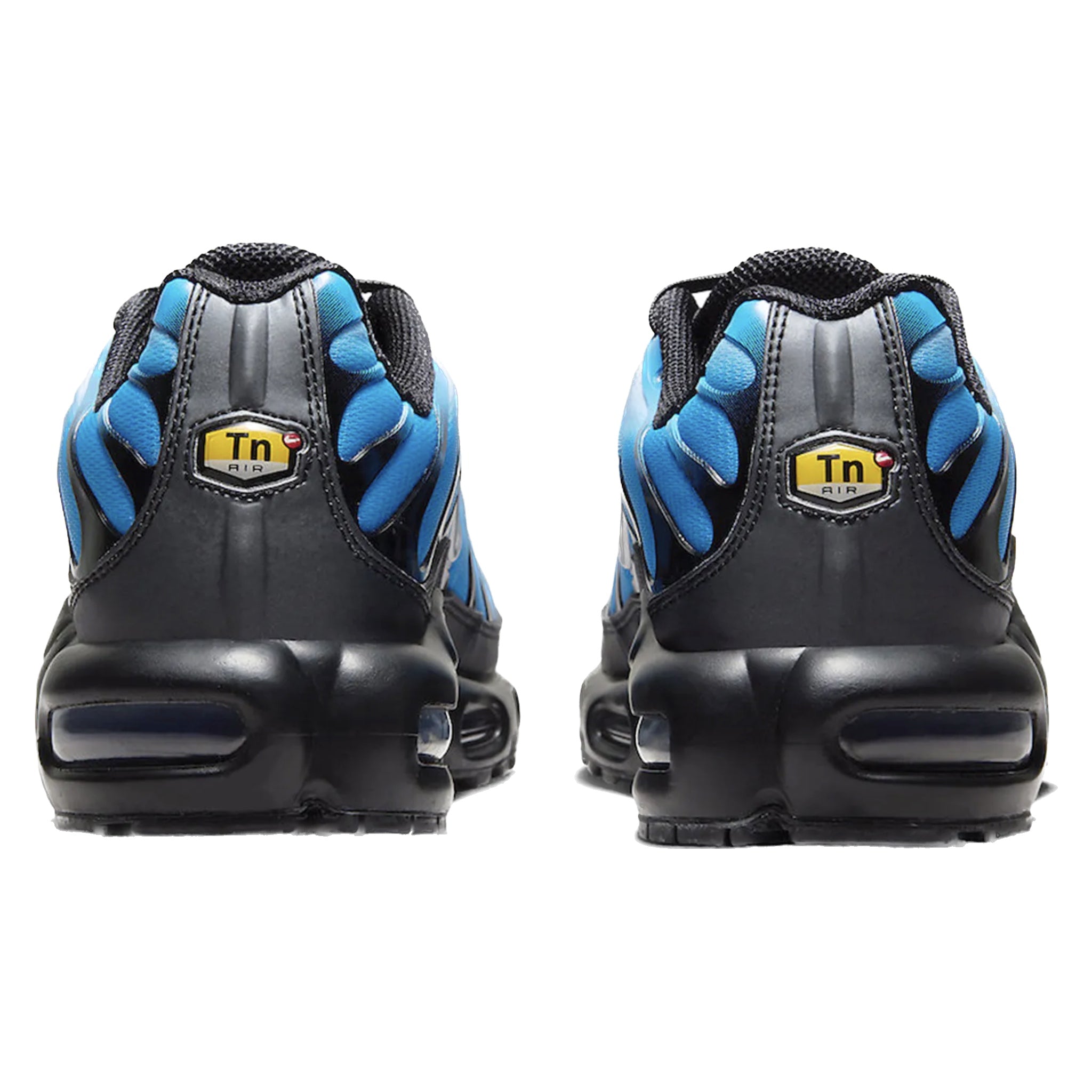Nike Air Max Plus Running Shoes - Blue Gradient, Black & Metallic Silver for Men - Comfortable Sneakers for Jogging, Gym & Casual Wear