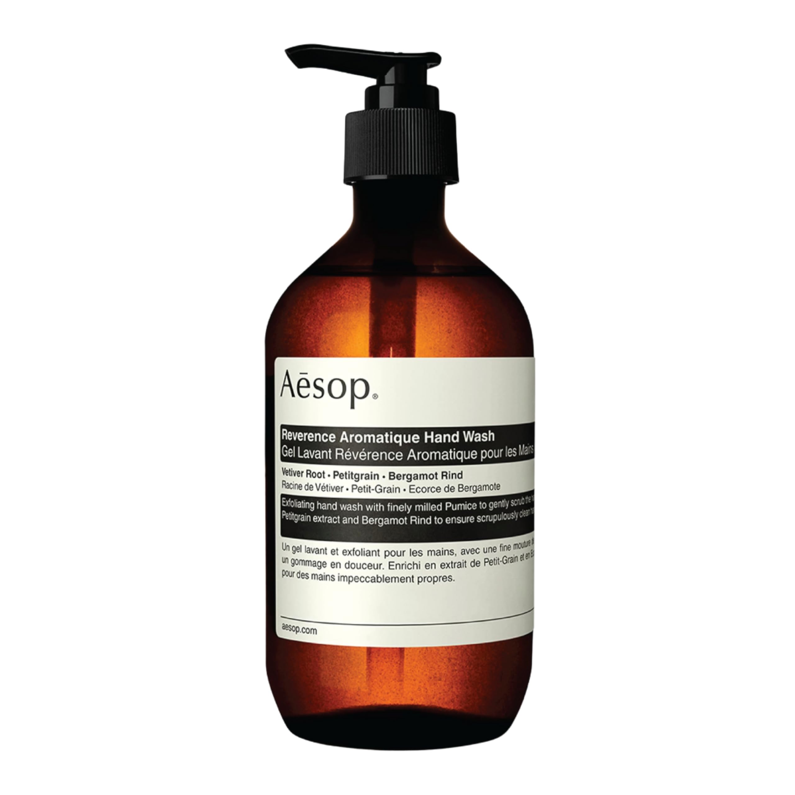 Aesop Reverence Aromatique Exfoliating Hand Wash 500mL - Botanical Extract & Pumice Scrub for Deep Cleansing & Smooth Skin | Gentle Exfoliator for Dry Hands | Perfect for Kitchen, Bathroom & Salon Use