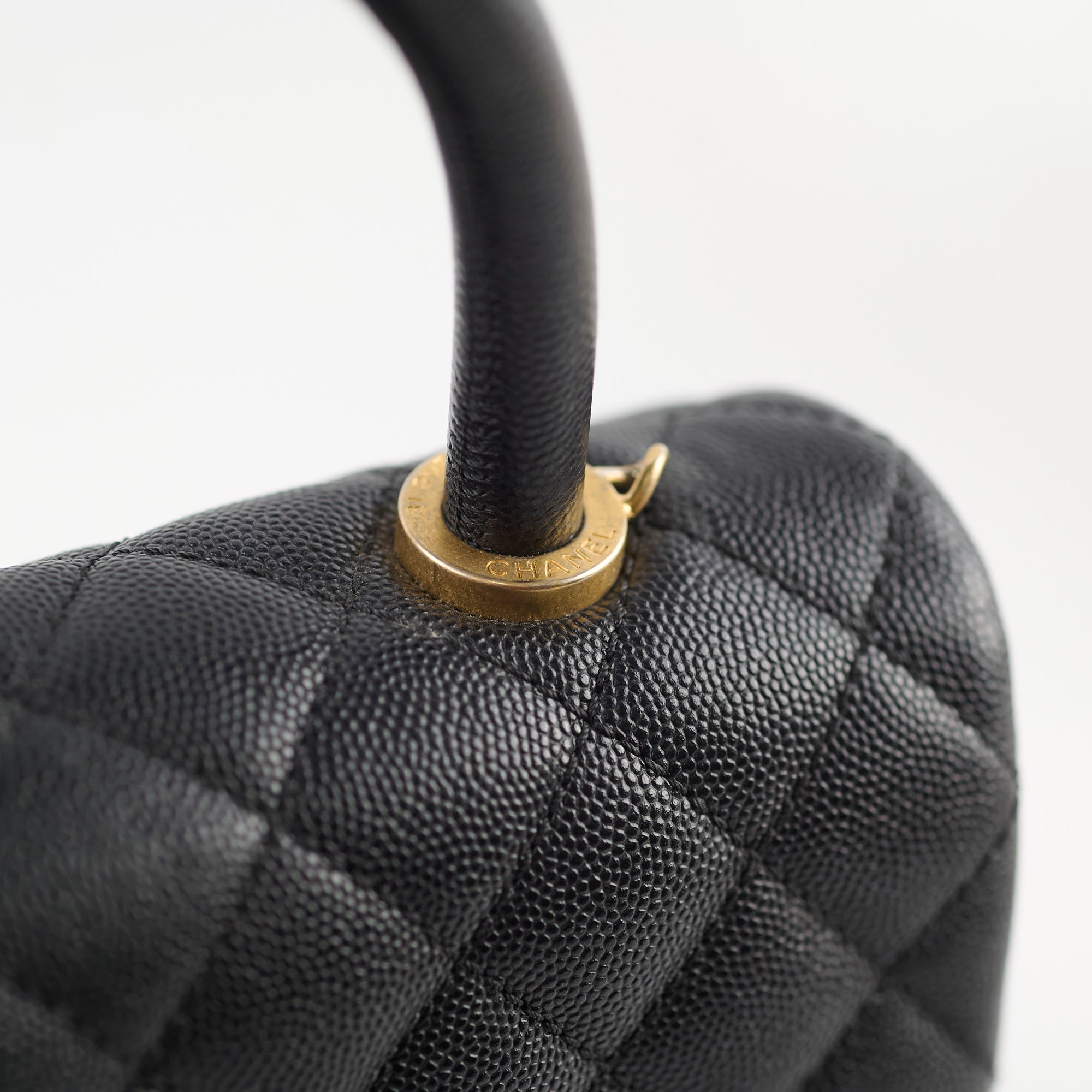 Chanel Small Coco Handle Bag in Black Caviar Leather - Perfect for Evening Events & Luxury Fashion Accessories