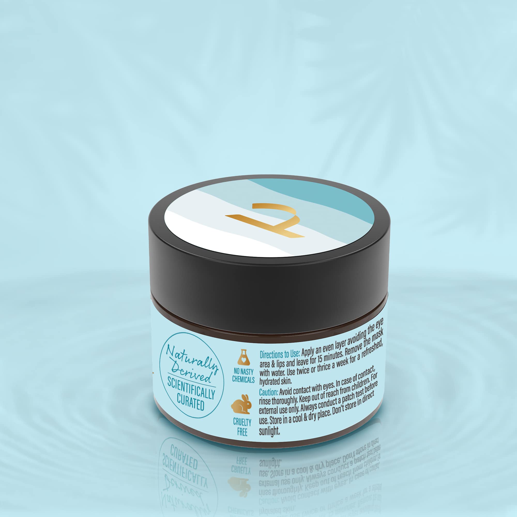 Tasya Tasmanian Pepper Ocean Splash Hydration Face Mask 50g - Deep Moisturizing Facial Treatment with Hyaluronic Acid, Squalane & Pentavitin - Soothes Skin & Strengthens Barrier - Perfect for Dry Skin Care Routine & Post-Sun Recovery