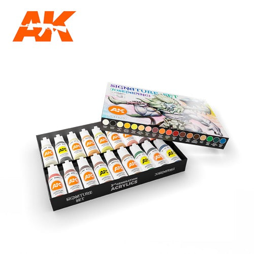 AK Interactive AK11757 Jose Davinci Signature Paint Set - Premium Model Painting Kit for Miniatures, Figures & Scale Models | Perfect for Hobbyists, Artists & DIY Craft Projects