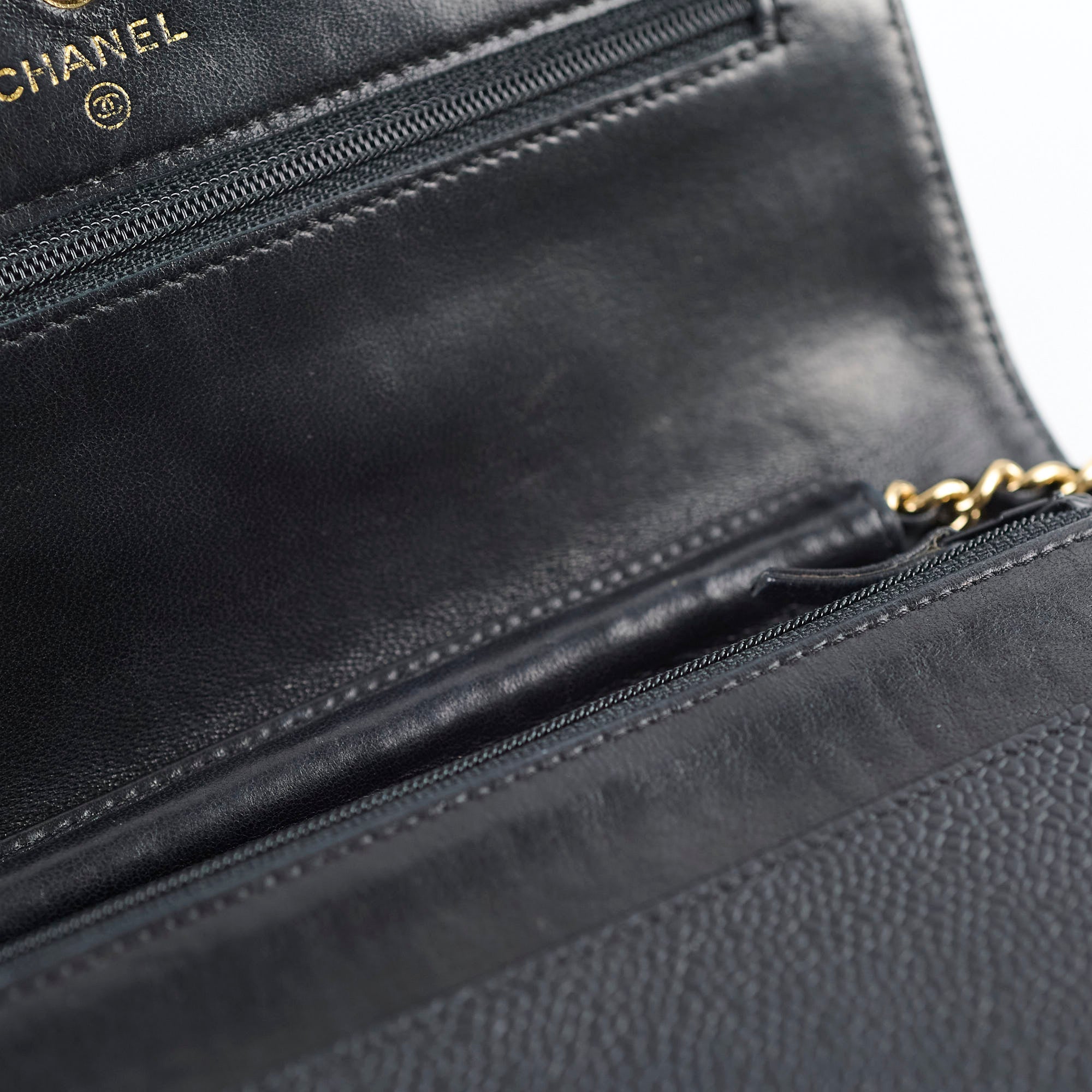 Chanel CC Logo Wallet On Chain WOC Black Crossbody Bag for Women | Luxury Designer Handbag for Evening Parties & Daily Use