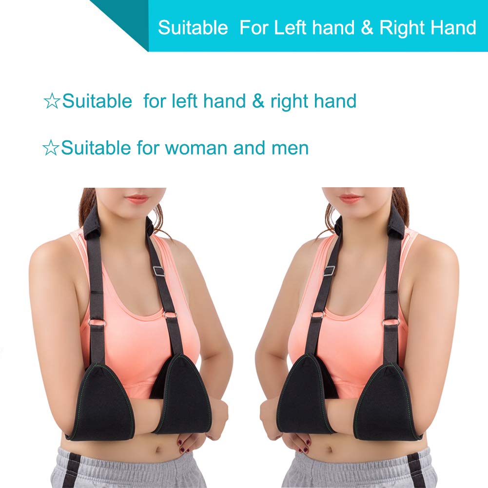 **Adjustable Triangle Arm Sling for Shoulder, Wrist & Elbow Support - Lightweight Medical Shoulder Immobilizer with Soft Padding for Broken, Fractured or Dislocated Arm - Ideal for Post-Surgery, Sports Injuries & Daily Comfort**