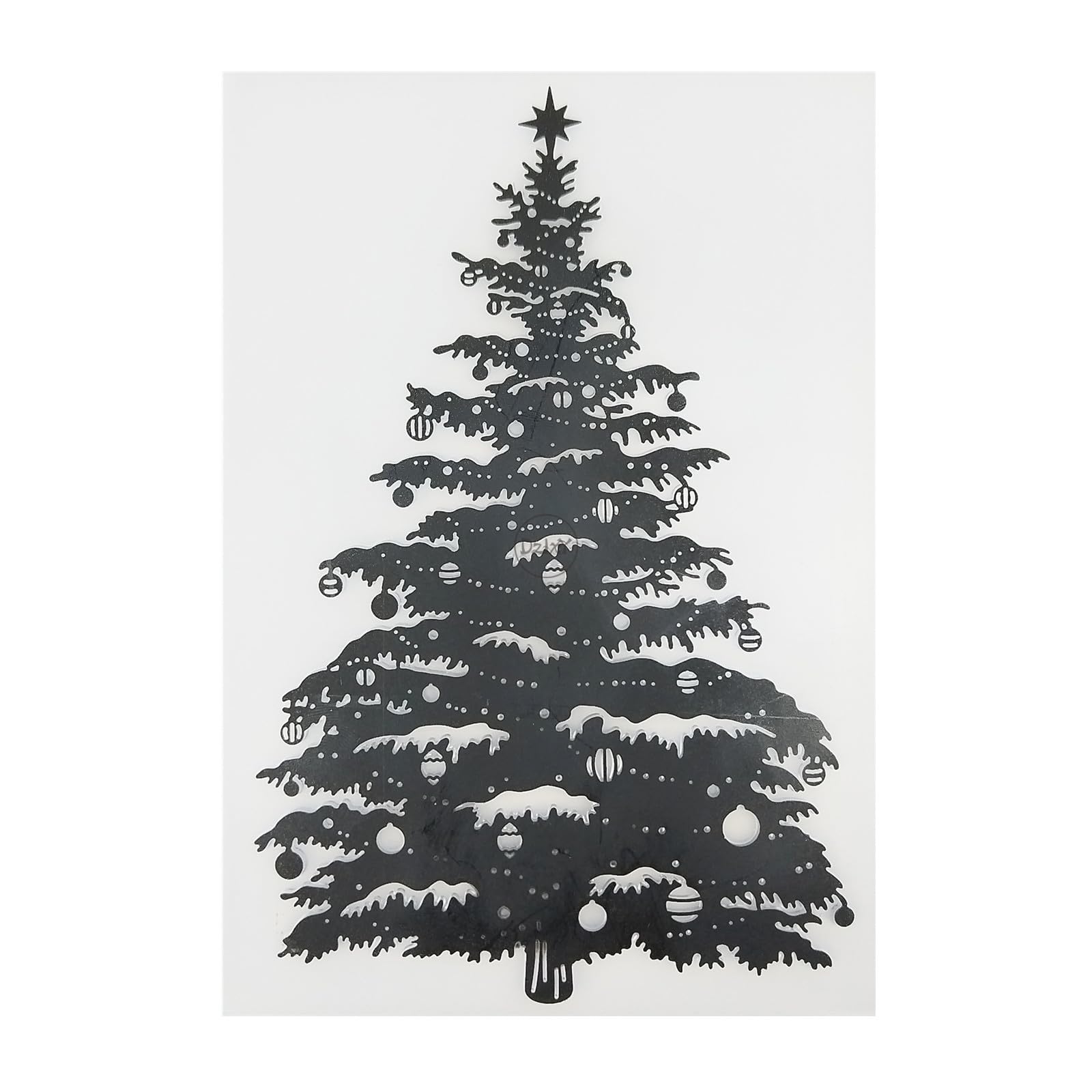 Christmas Tree Plastic Embossing Folders for Card Making - DIY 3D Scrapbooking Stencils & Craft Templates - Perfect for Holiday Cards, Albums, and Paper Decorations