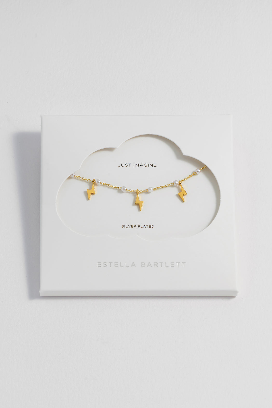 Pearl Power Bolt Charm Necklace - Elegant Sterling Silver Jewelry for Women | Perfect for Everyday Wear, Gifts & Special Occasions