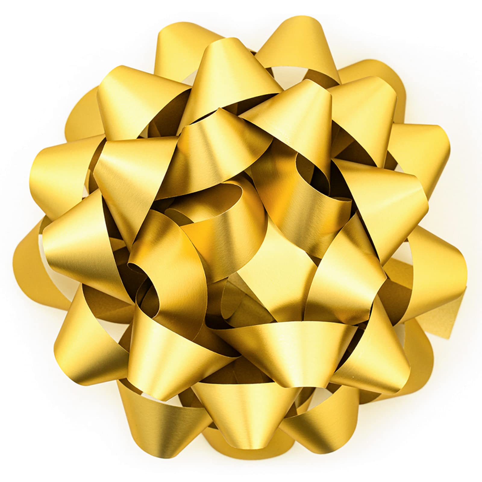 MAYPLUSS 8 Inch Matte Gold Gift Bow - Premium 1-Pack Decorative Bow for Birthday, Christmas, Holiday & Party Favors - Perfect for Gift Wrapping, Wedding Decorations & DIY Crafts