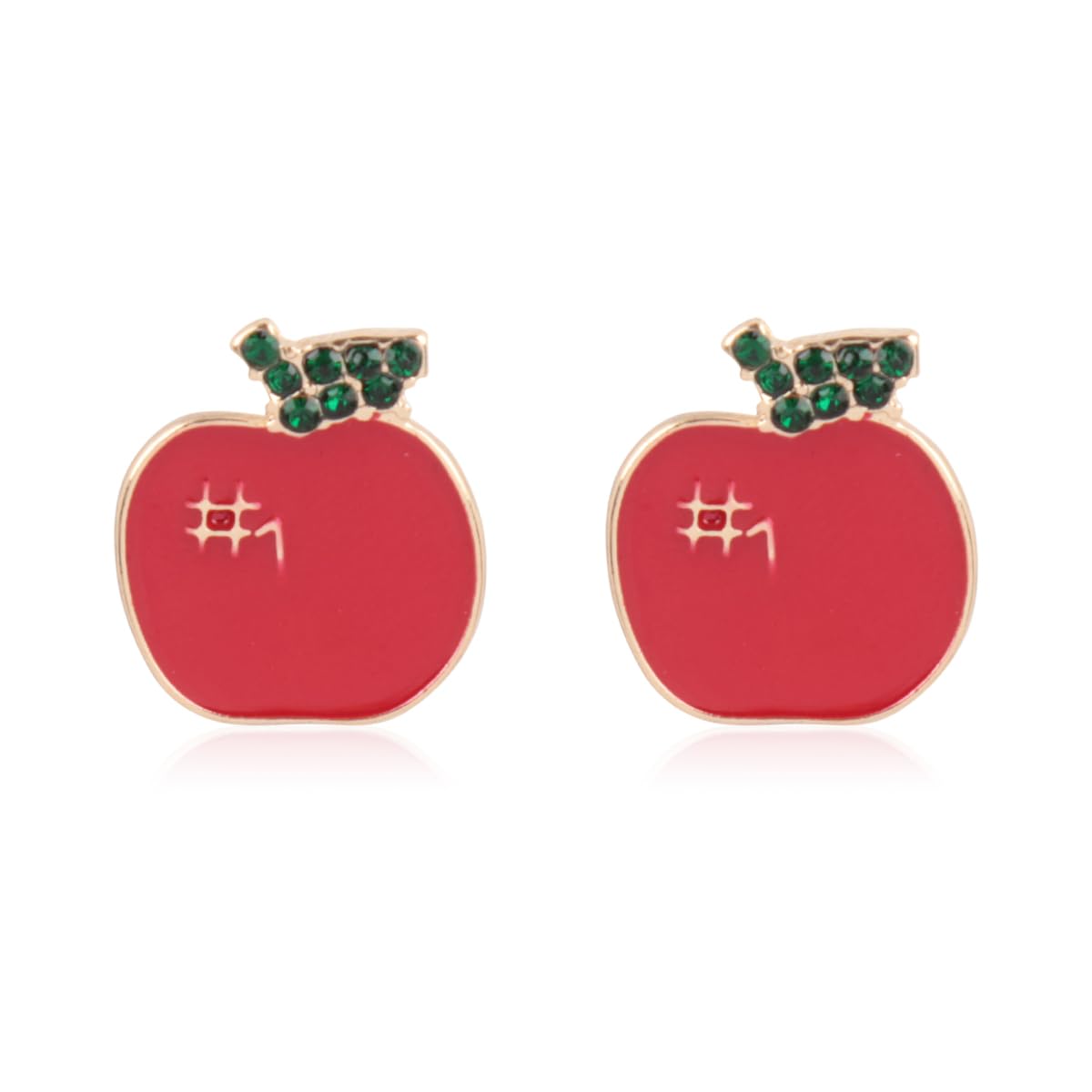 Pineapple & Cherry Dangle Earrings - Tropical Fruit Charm Studs with Cubic Rhinestones | Cute Delicate Jewelry for Summer Vacation, Beach Party & Casual Wear