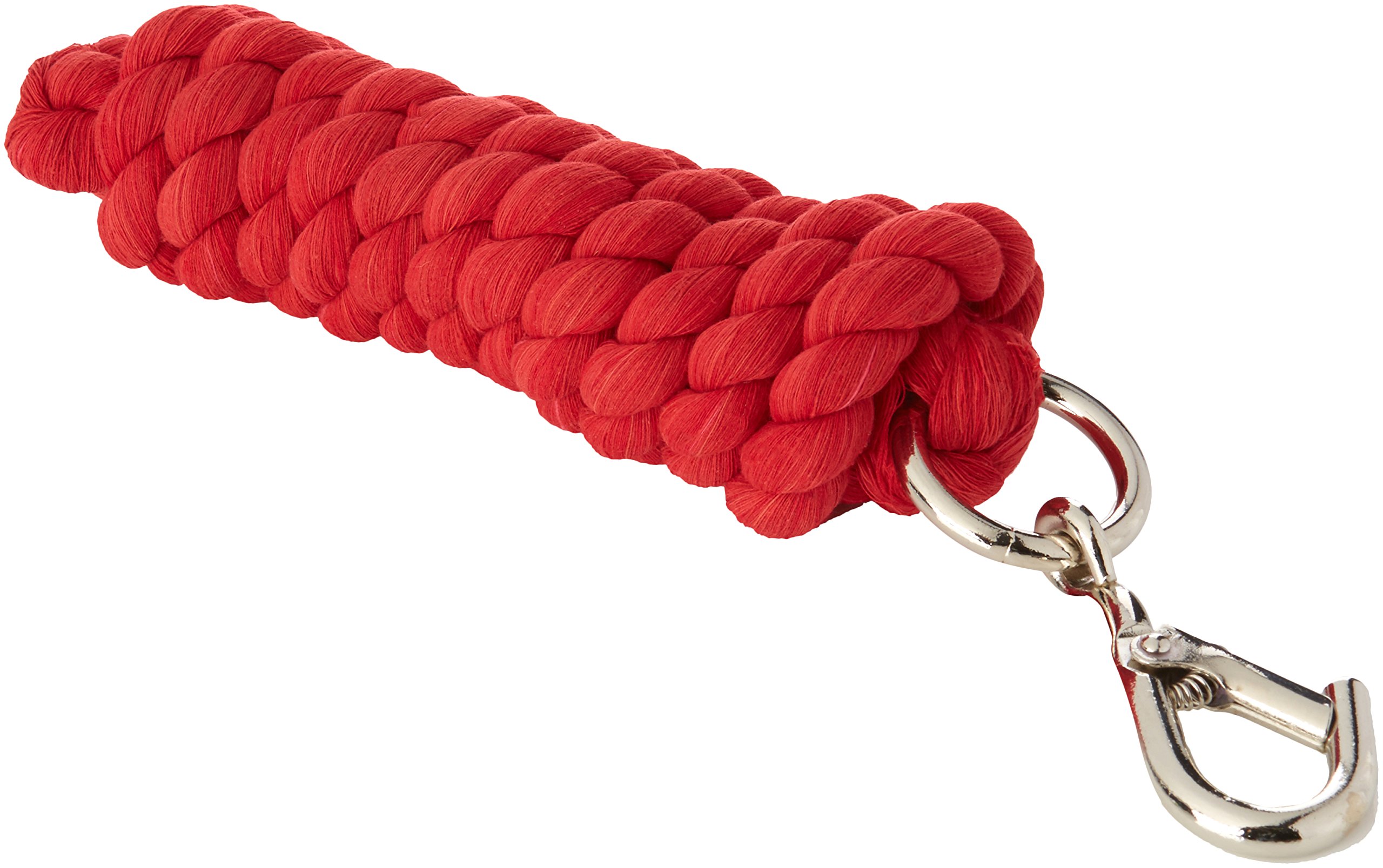 Premium Cotton Lead Ropes for Horses - Adjustable One Size Fits All, Vibrant Red - Perfect for Training, Grooming & Daily Horse Care